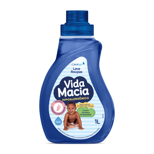 Vida Macia Lava Roupas Líquido Glicerina e Lavanda 1L