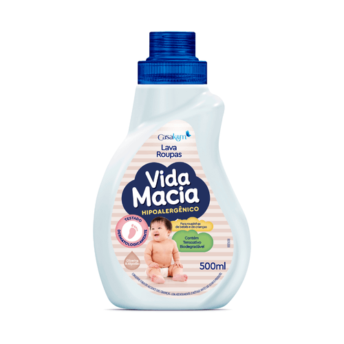 Vida Macia Lava Roupas Líquido Glicerina e Algodão 500ml