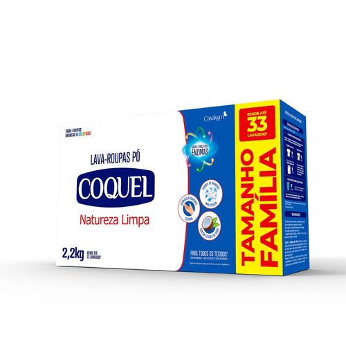 Lava-roupas Coquel Natureza Limpa 2,2kg