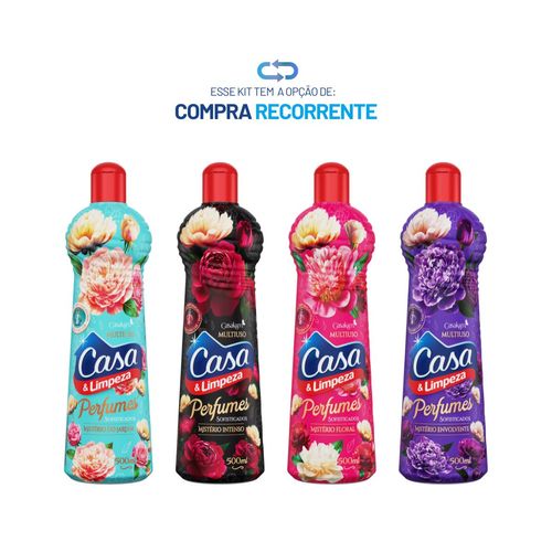 (LANÇAMENTO) Kit Multiuso Perfumado Mistério – Jardim, Envolvente, Floral e Intenso