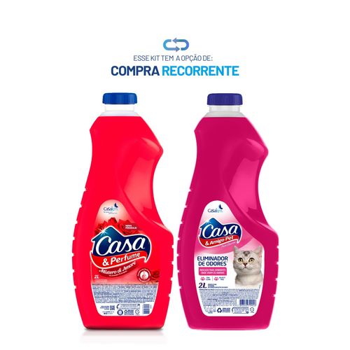 Kit Cuidado Total para Ambientes com Pets - Eliminador de Odores + Limpador Perfumado