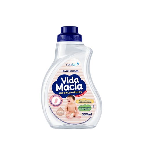 Vida Macia Lava Roupas Líquido Glicerina e Algodão 500ml
